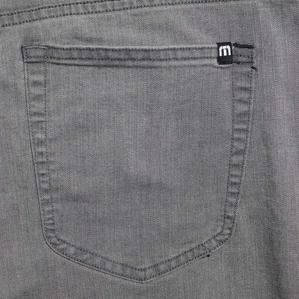 Travis Mathew Jeans Mens 36x27.5 Grey Pants Stretch Casual Golf Trousers Preppy
